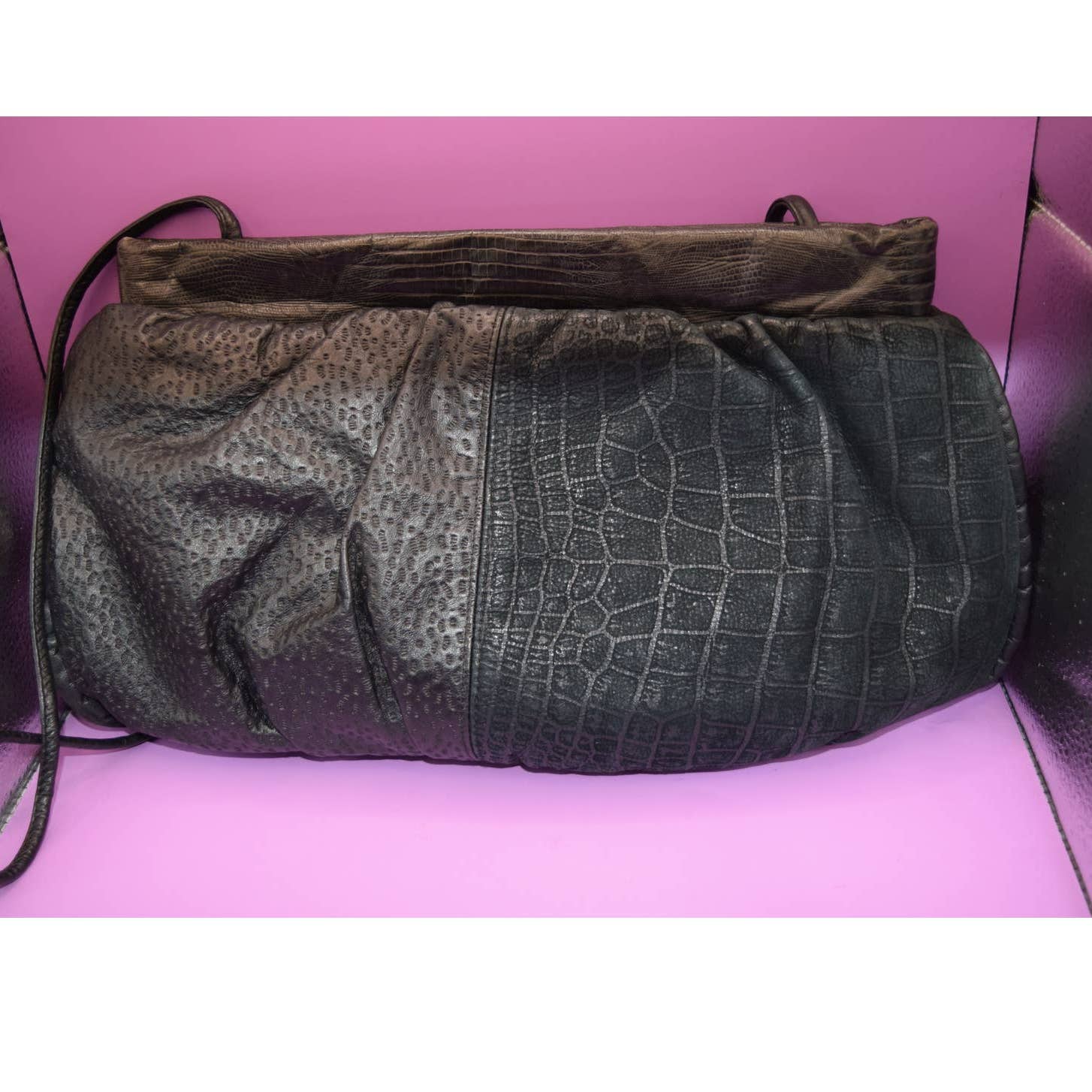 Vintage Marlene's of Encino Leather Crossbody Handbag