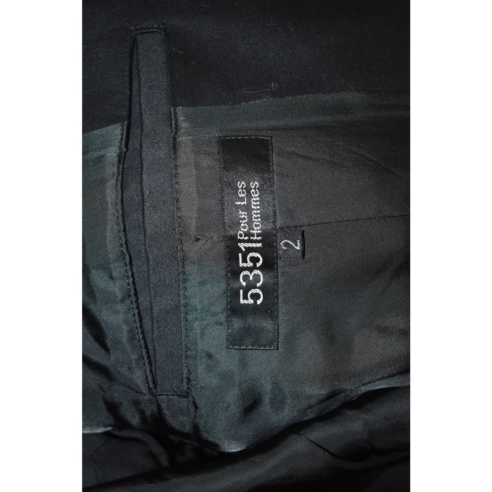 5351 Pour Les Homme Black Tie Waist Jacket - 2 / Medium