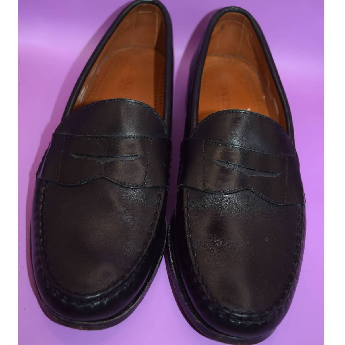 Allen Edmonds Cavanaugh Black Leather Loafers - 11.5 B