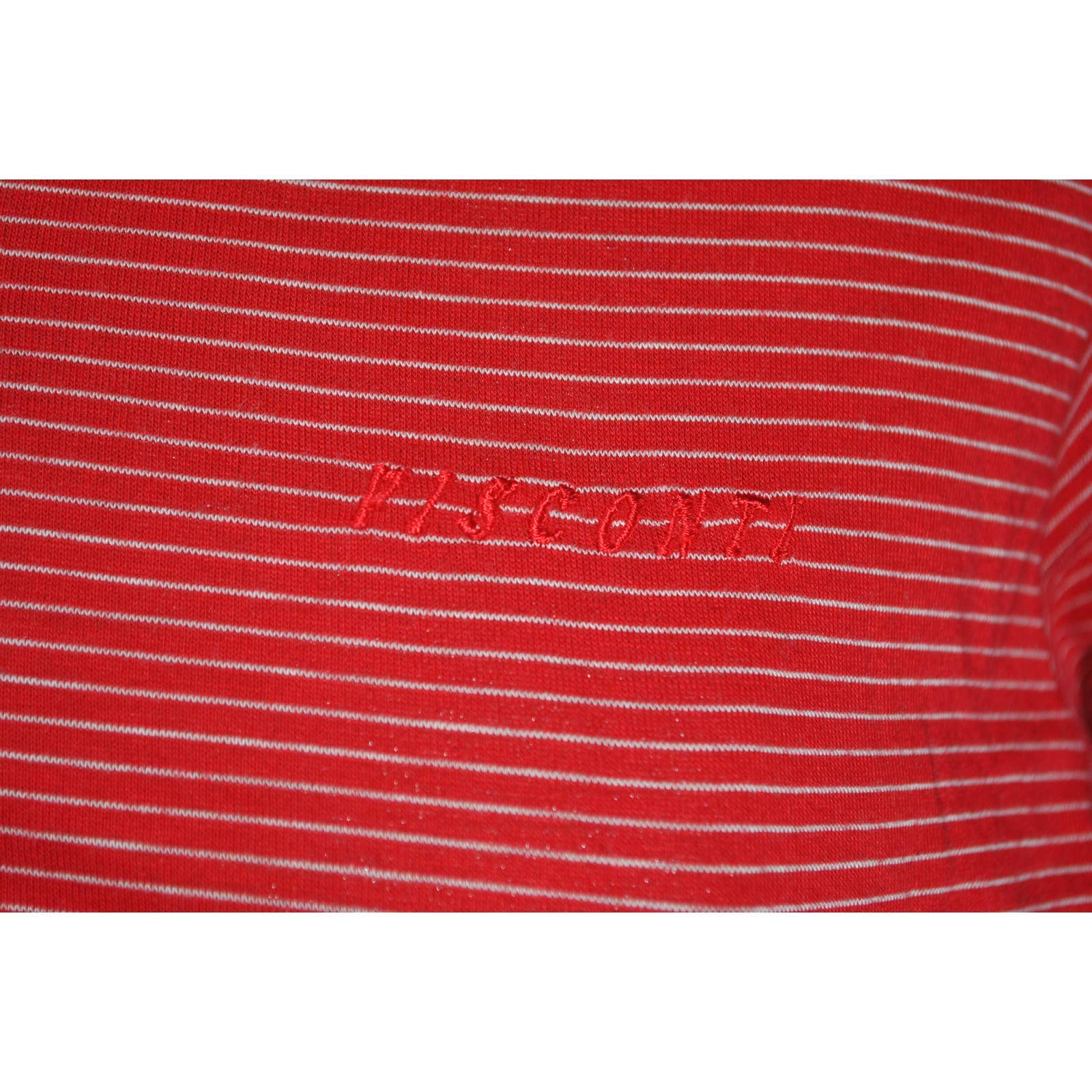 Visconti Red White Striped Polo Shirt - M