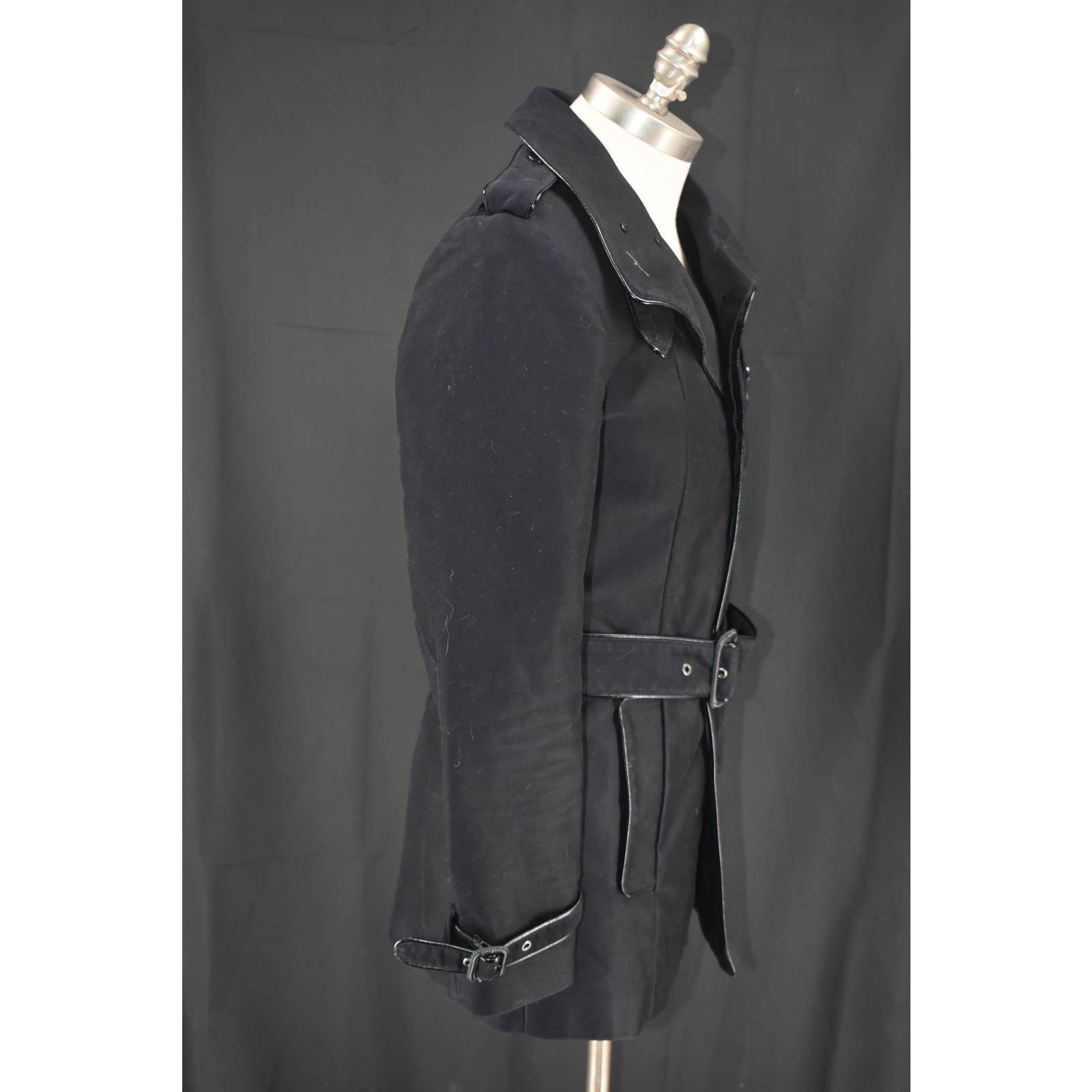 5351 Pour Les Homme Black Tie Waist Jacket - 2 / Medium