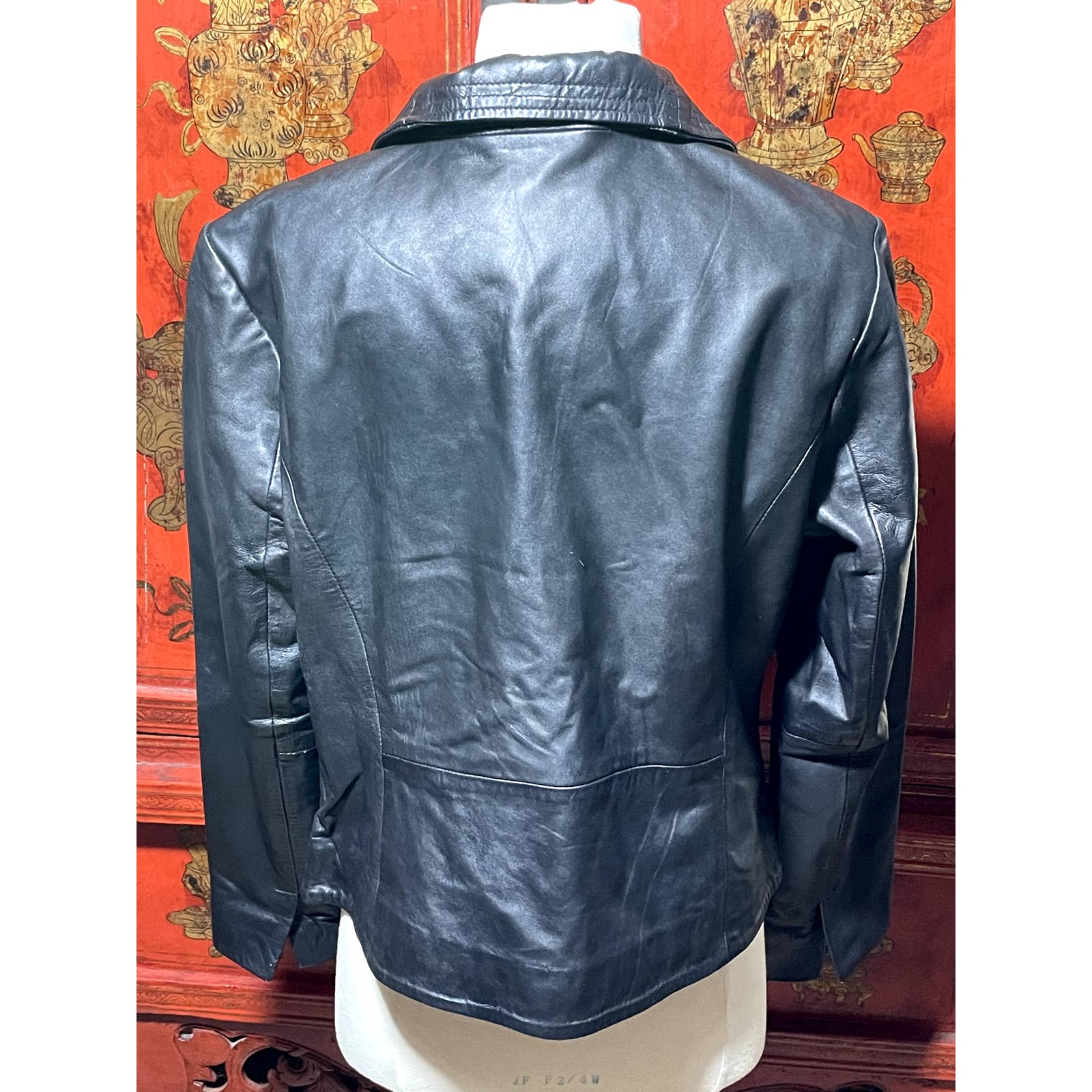 Badgley Mischka Black Leather Jacket - L