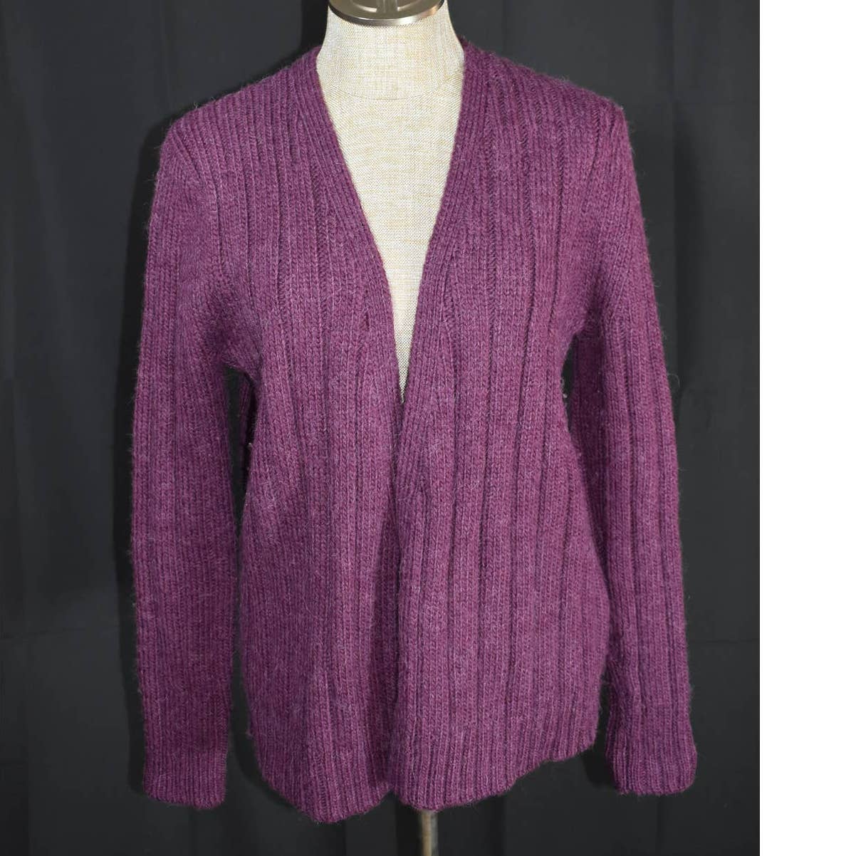 Kate Spade Saturday Purple Alpaca Wool Cardigan Sweater - S