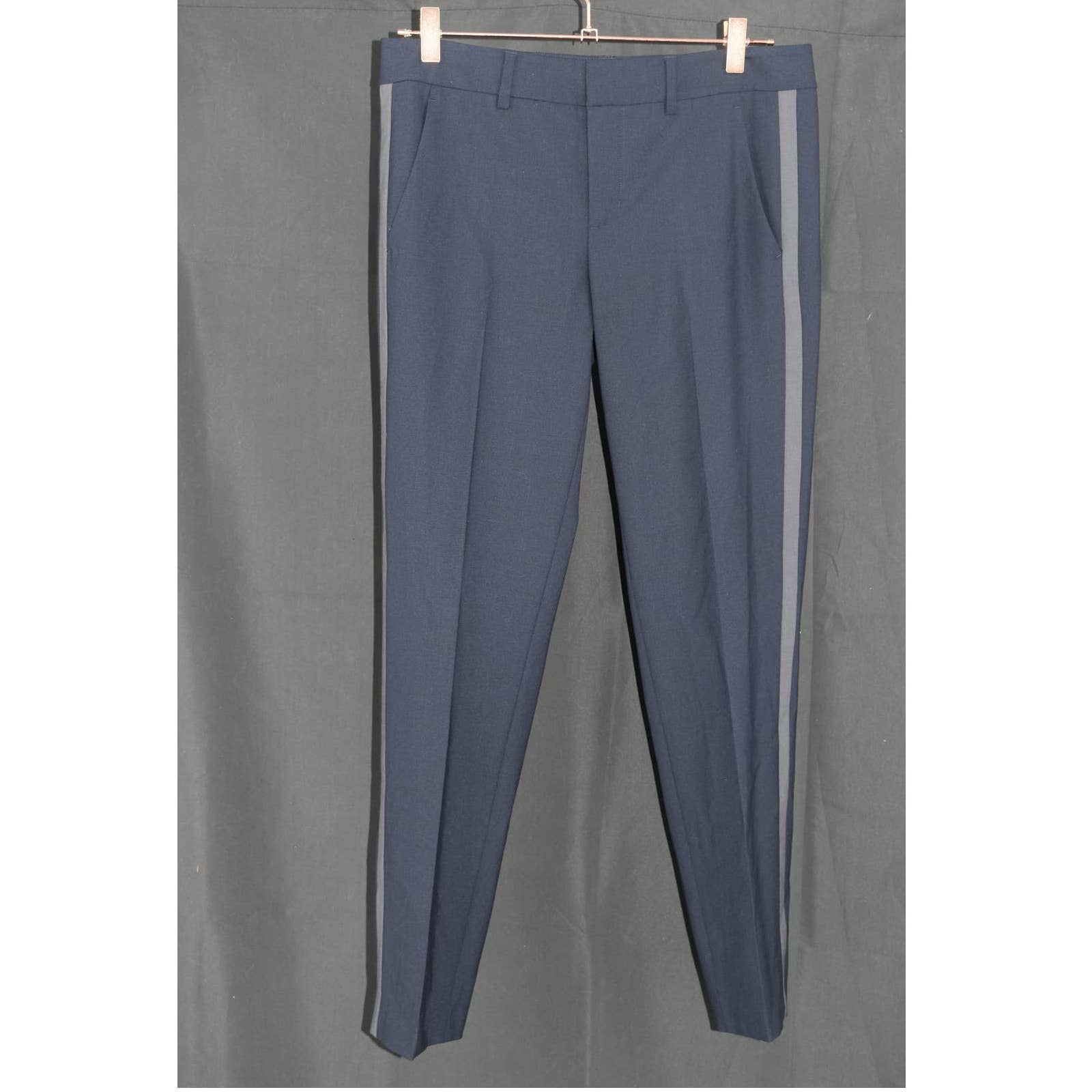 Vince Navy with Grey Strip Wool Pants - 6