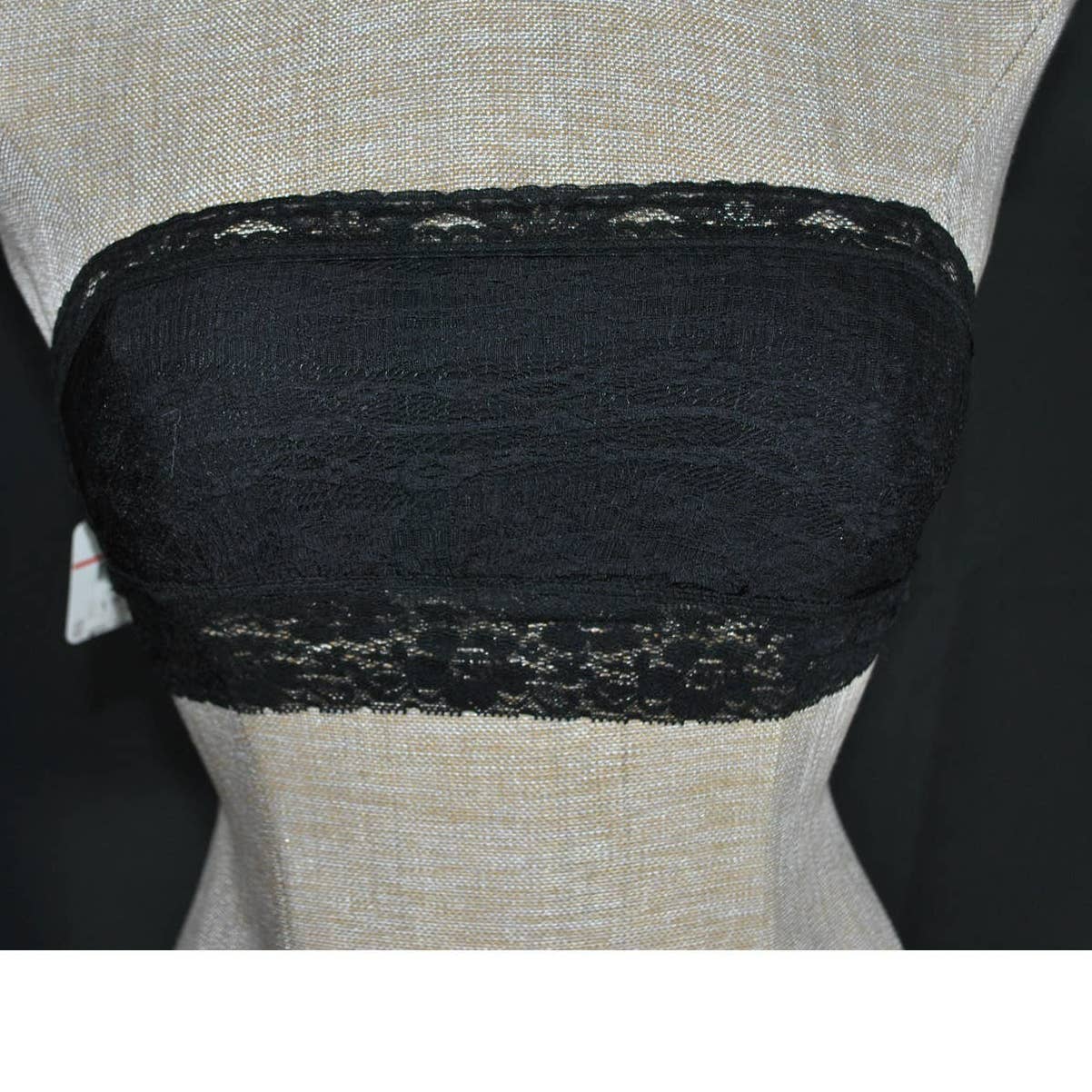 NWT Free People Intimately Black Lace Bandeau Top - XS