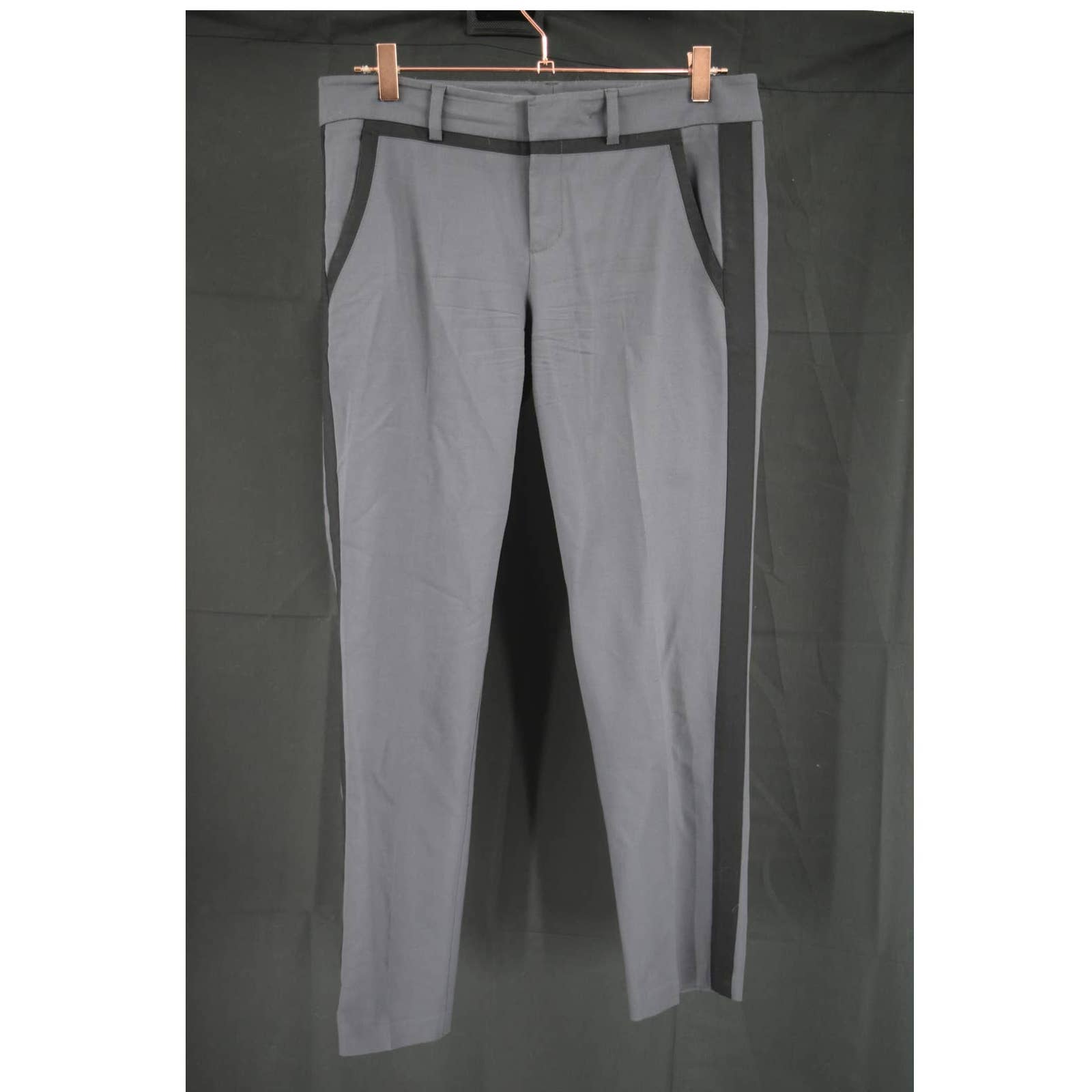 Vince Grey and Black Flat Front Pants - 6