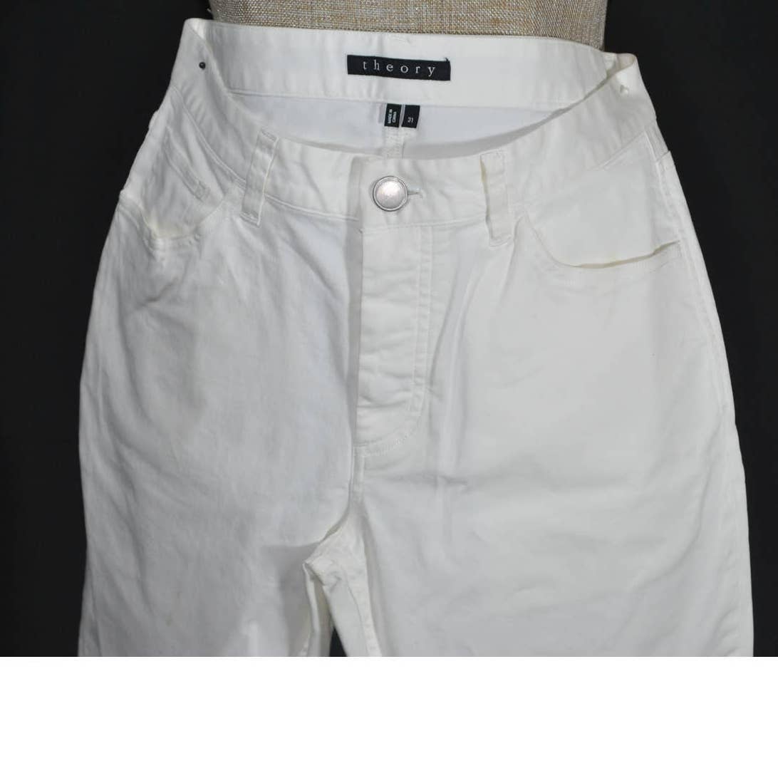 Theory White Denim 5 Pocket Jeans - 31