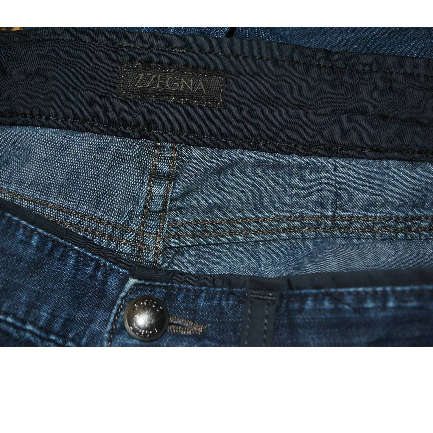 Z Zegna Cropped Straight Leg Jeans - 30