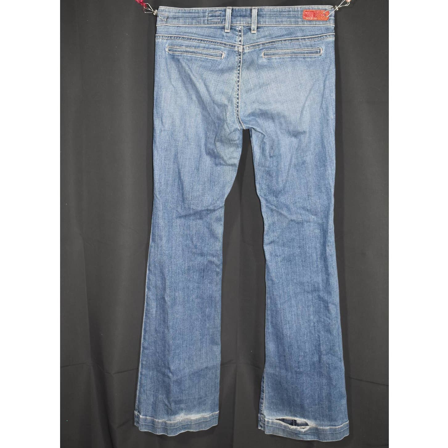 AG Adriano Goldscmied The Mia Pintuck Flare Jeans- 27R