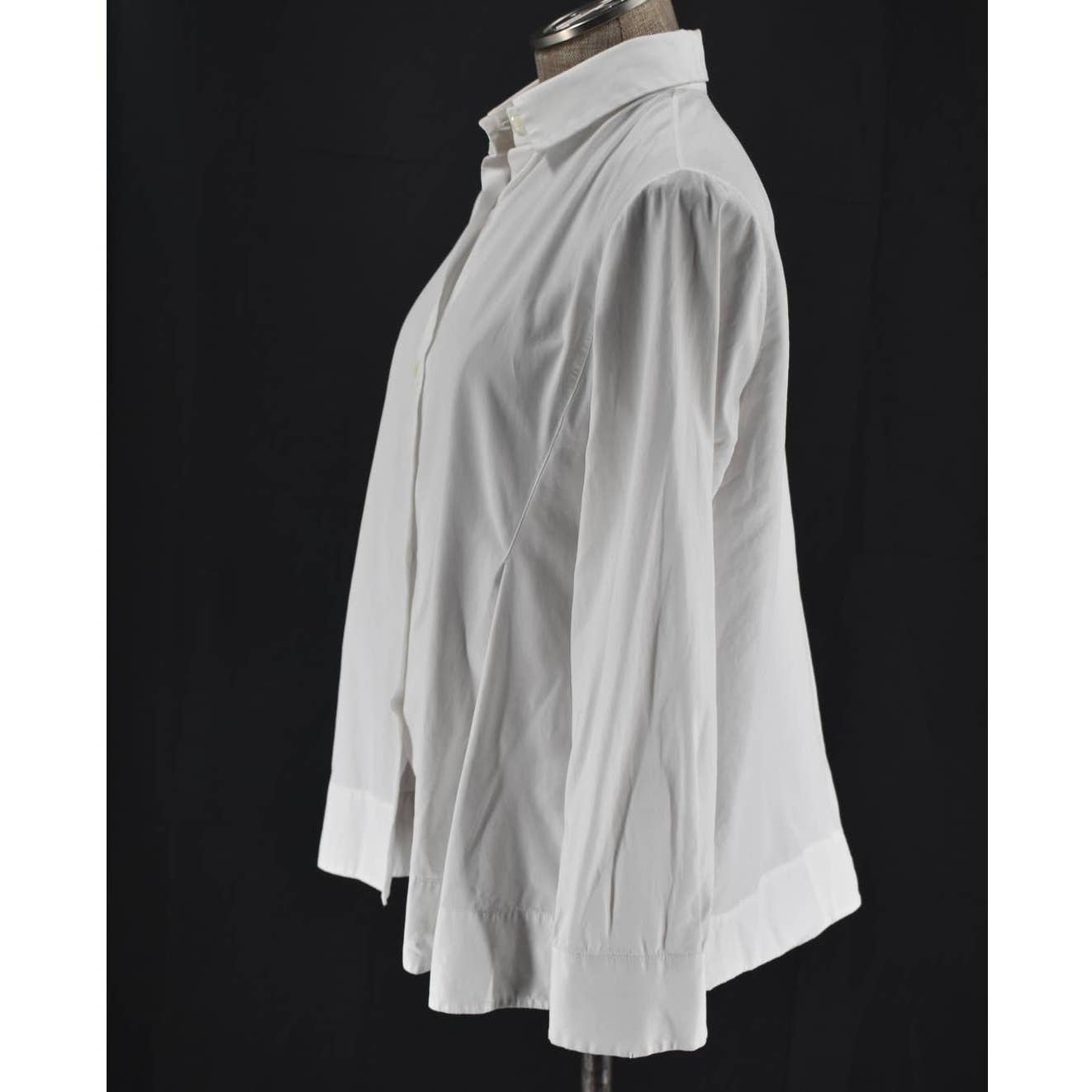 Marni Wide Cut White Button Up Shirt- XS