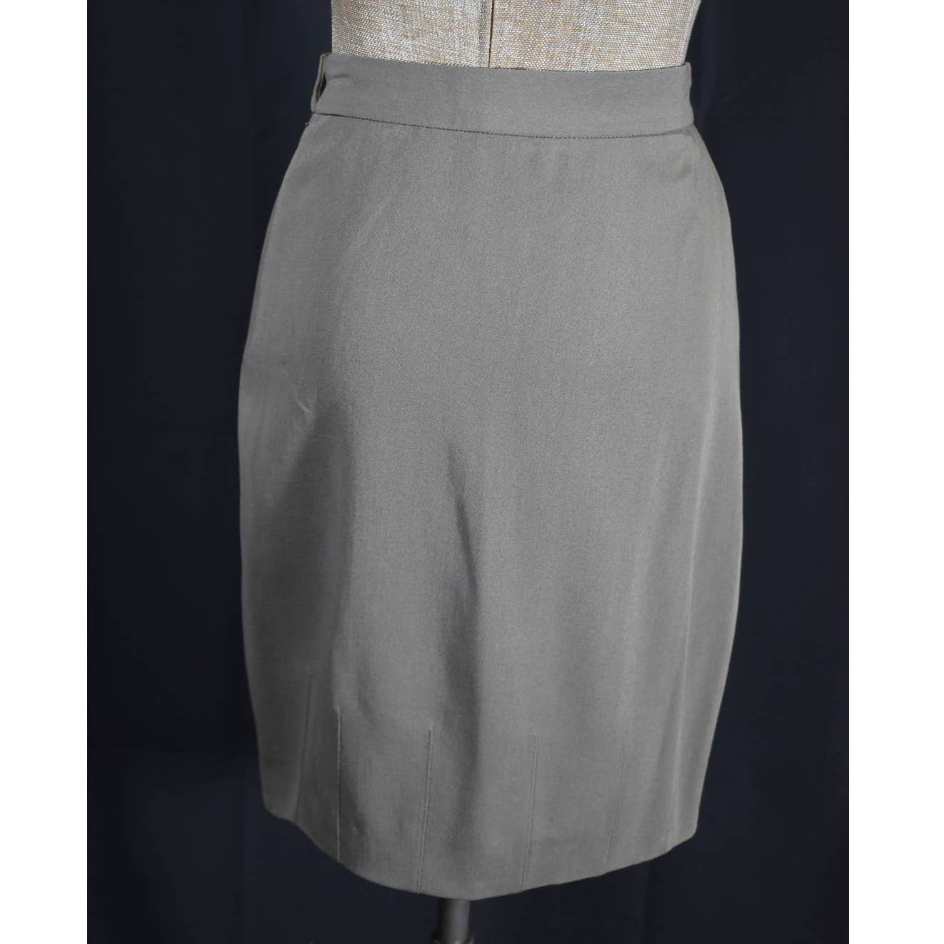Vintage Giorgio Armani Vestimenta Wool A-line Skirt - 38 - US 2