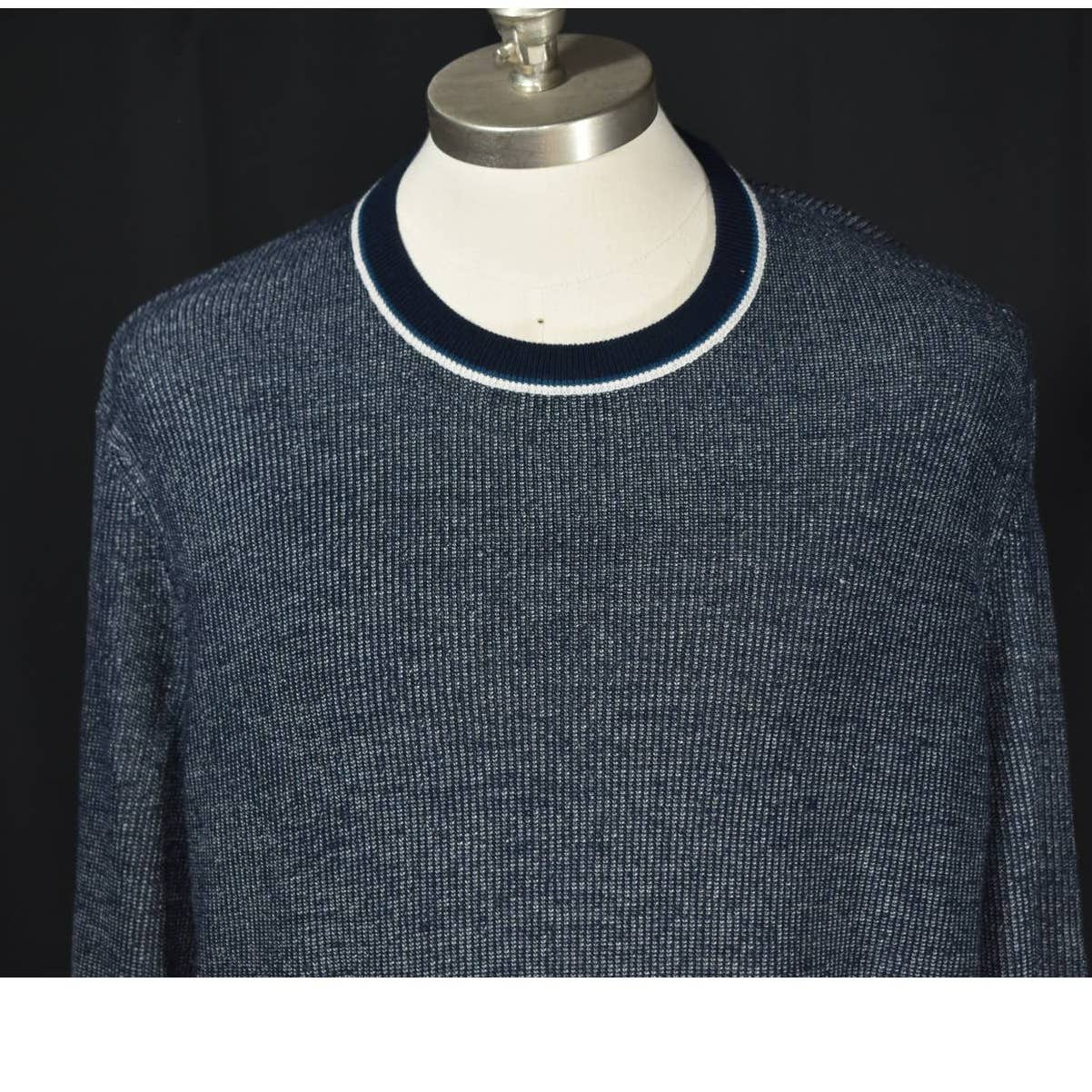 Ted Baker Blue Gray Crewneck Sweater - 6 - XL