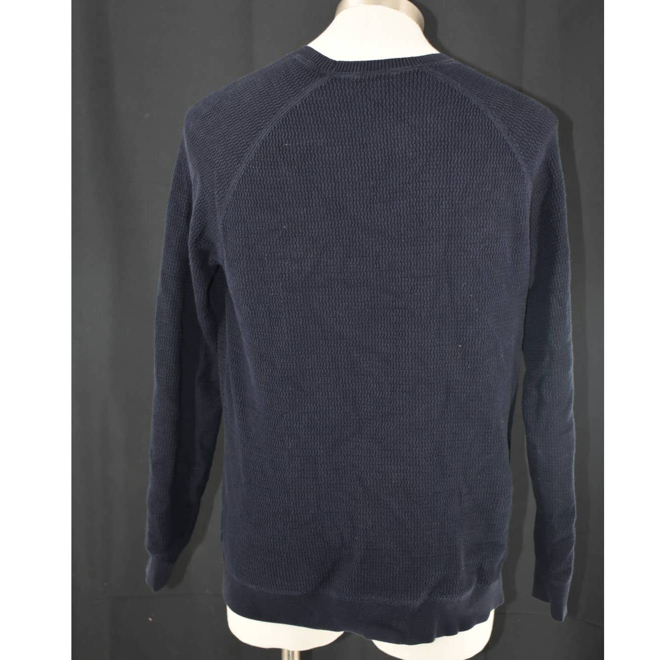 COS Navy Thermal Crew Neck Sweater  - L