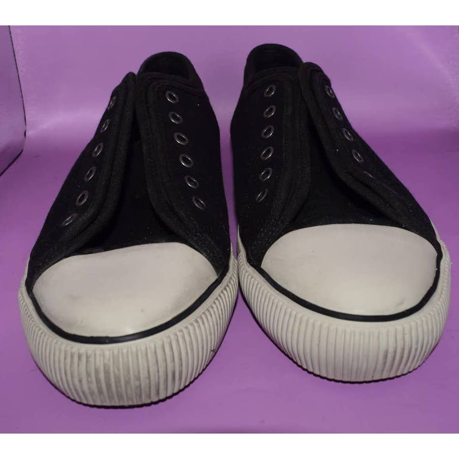All Saints Black White Lace Up Sneakers Tennis Shoes - 11