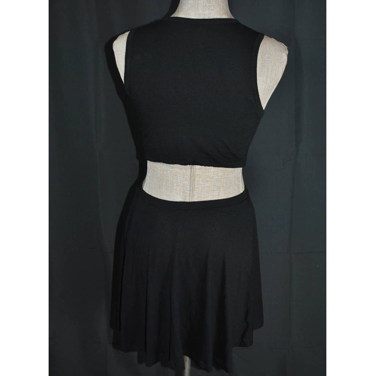 A.L.C. 2014 Black Cutout Tank Dress- S