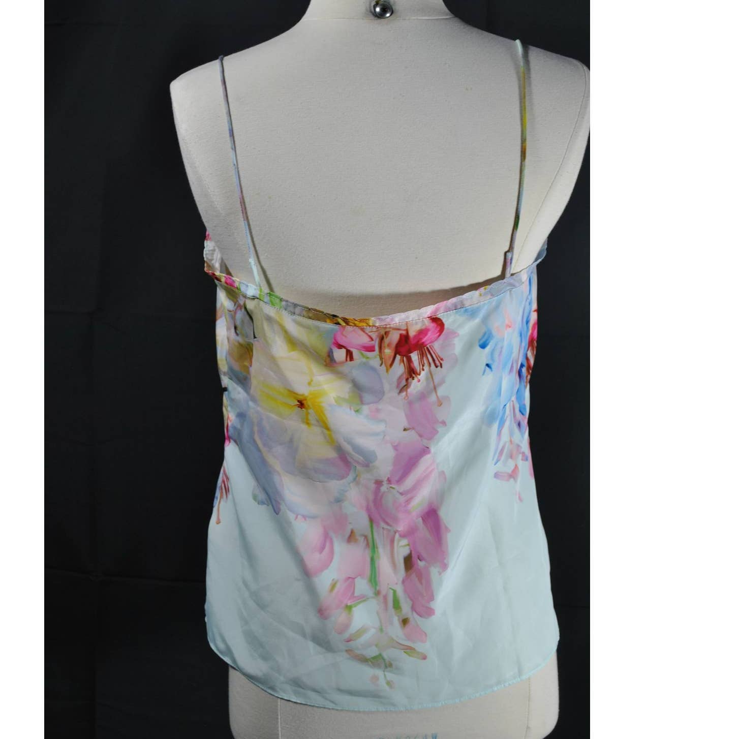 Ted Baker Watercolor Floral Spaghetti Strap Top - M