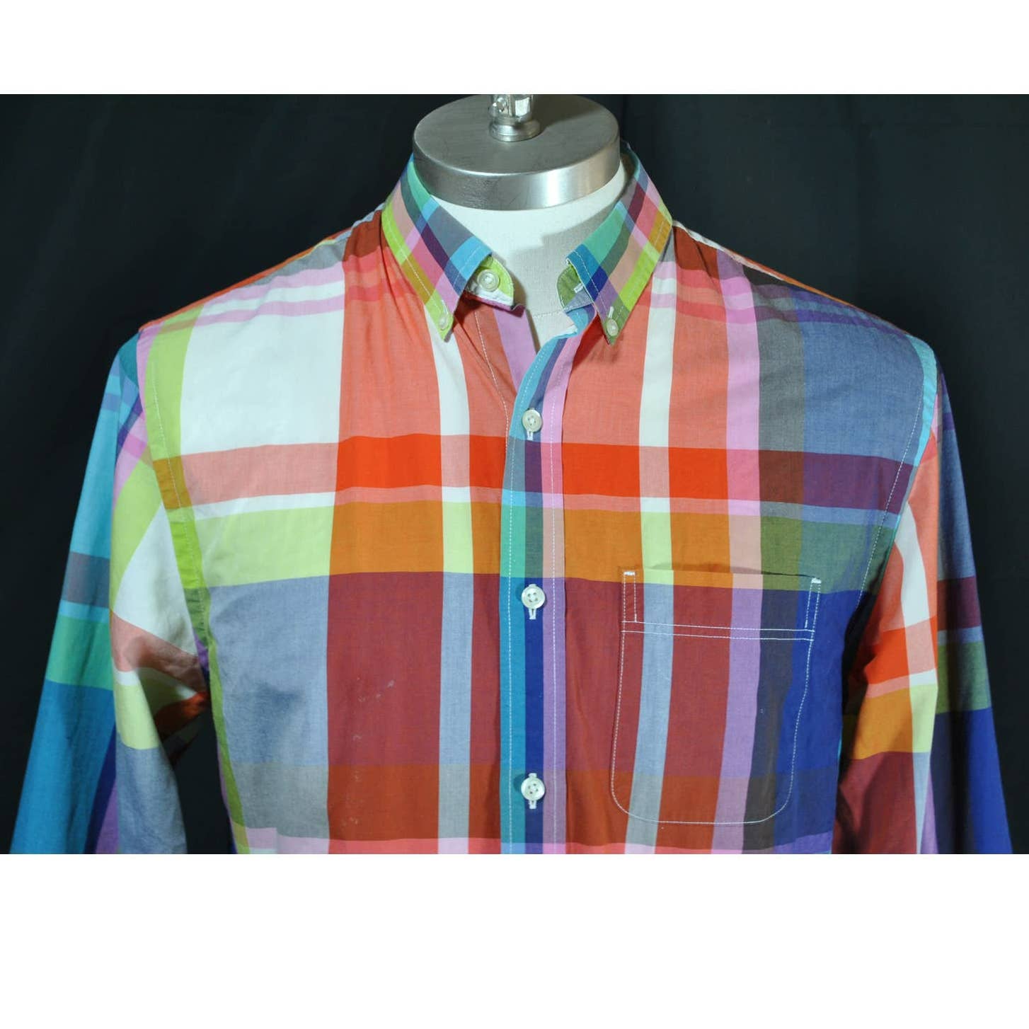 Bonobos Multicolor Plaid Button Up Shirt - M