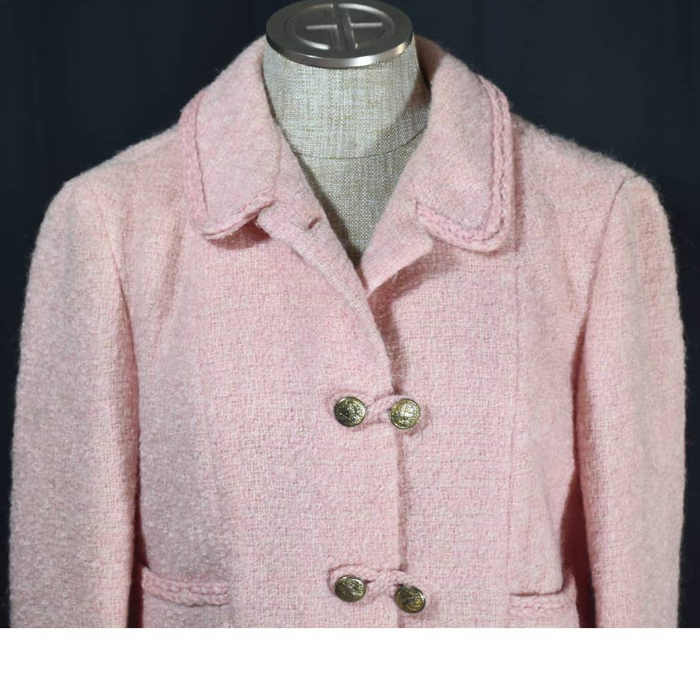 Vintage I.Magnin & Co.. 1950's Pink Wool Blazer Zelinka & Matlick - M