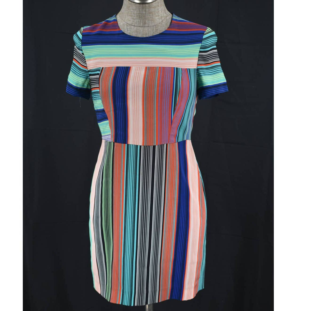 Vintage Diane Von Furstenberg Striped A Line Dress - 2