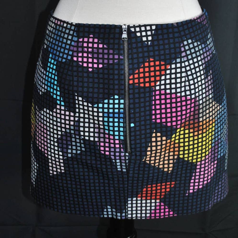 Trina Turk Mosaic Print Mini Skirt- 00