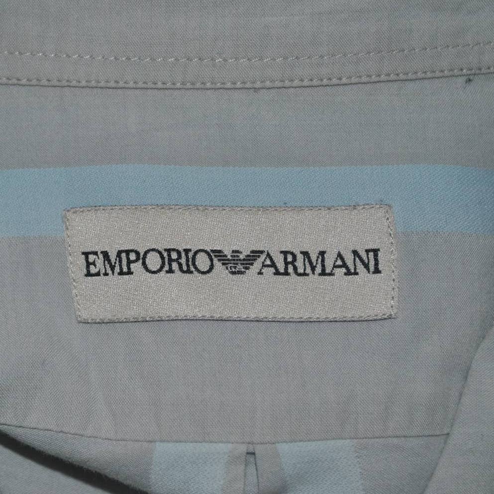Emporio Armani Striped Button Up- 16 1/2