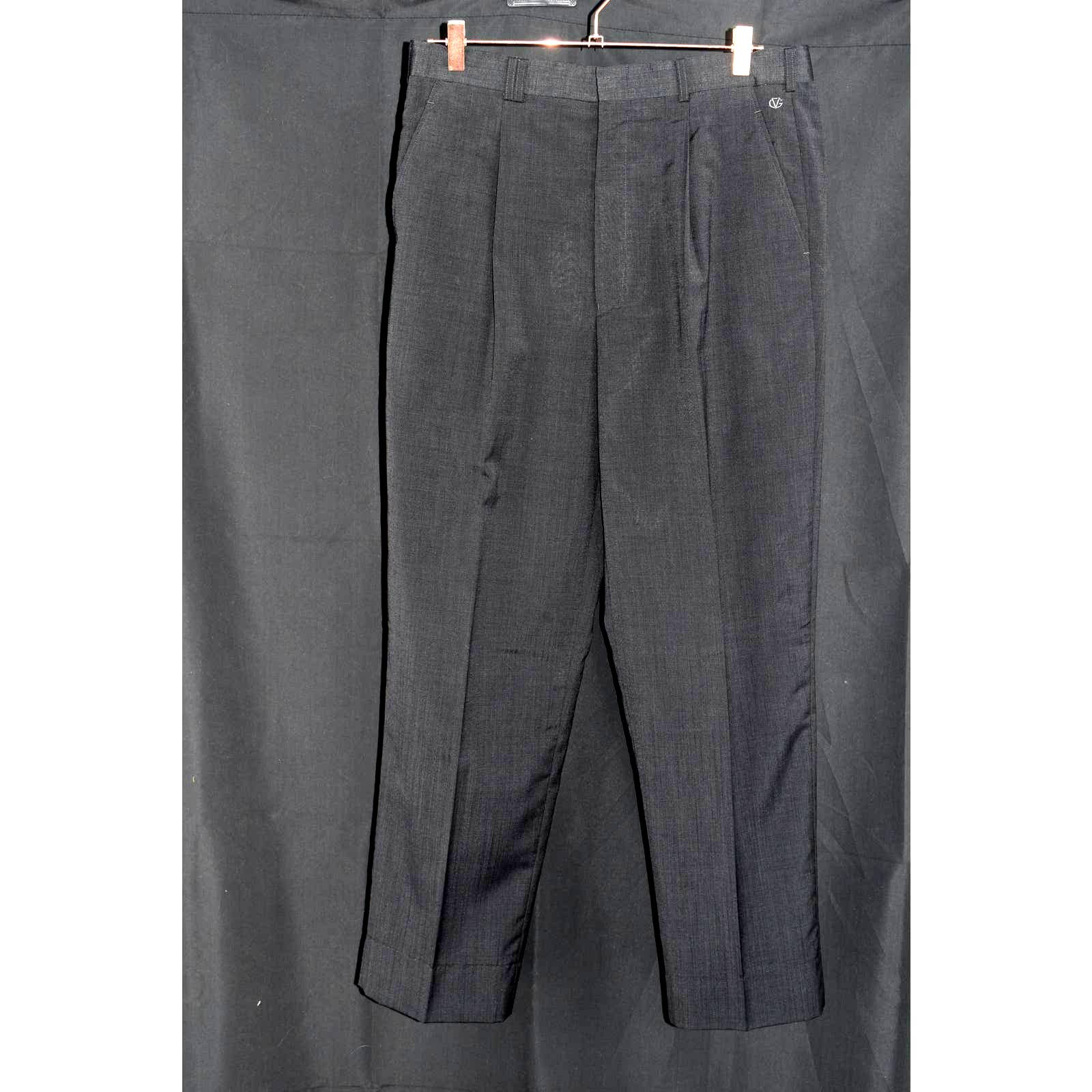 Giovanni Valentino Gray Pleated Wool Slacks Pants - 50 / 34