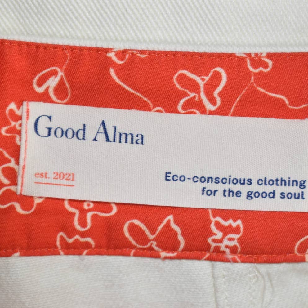 Good Alma Cream Cotton Twill Trousers-L