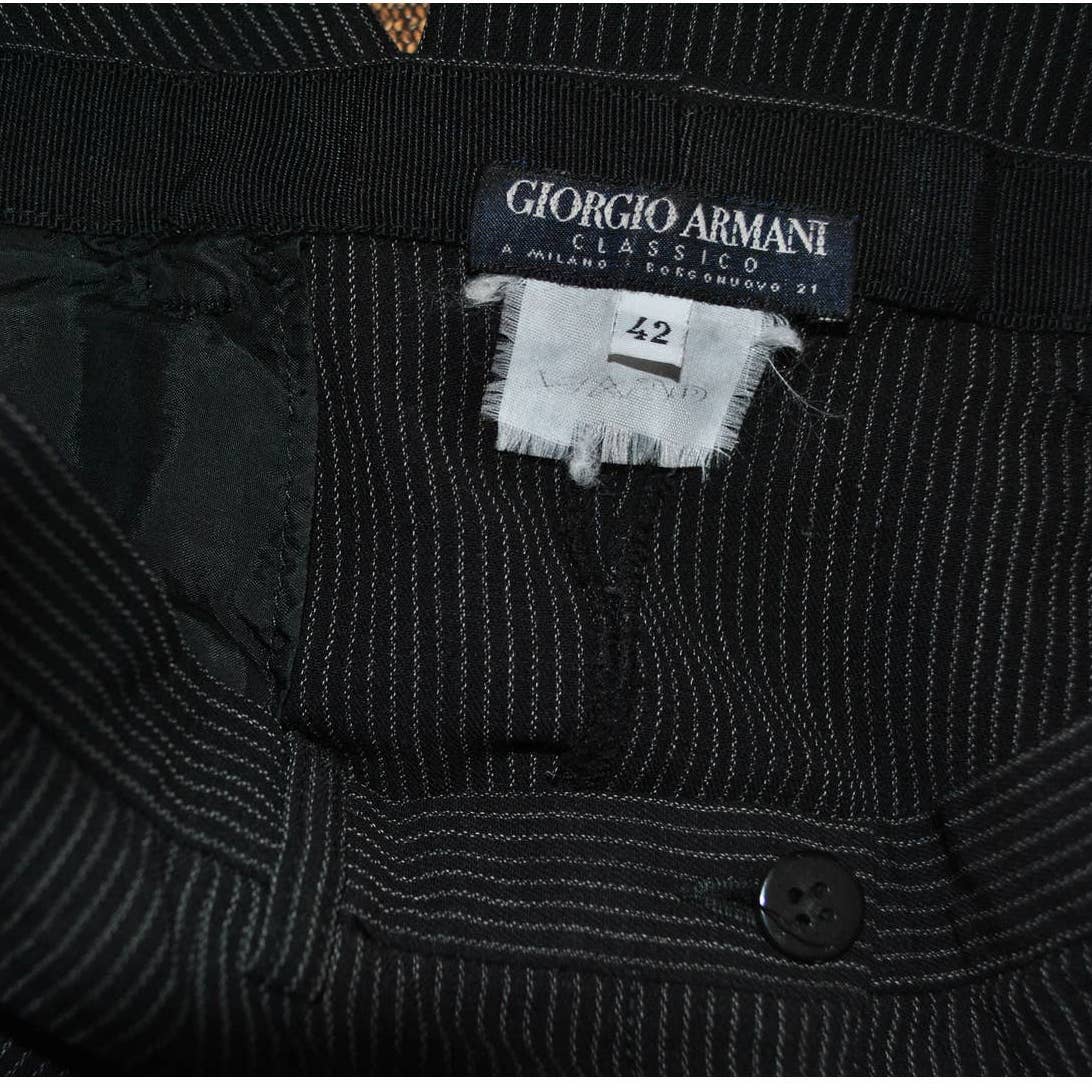 Vintage Giorgio Armani Classico Pinstripe Pants- 42 (US M)