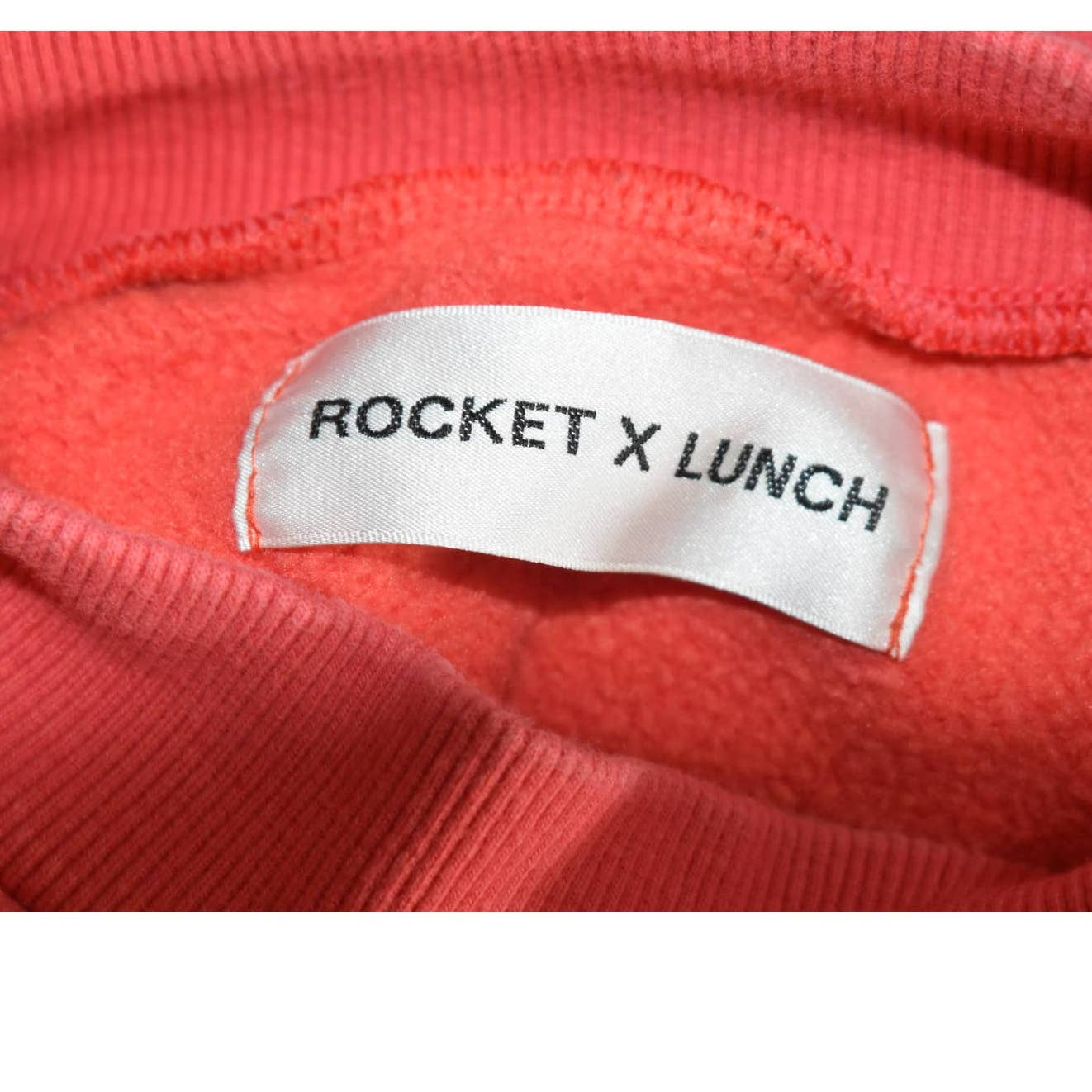 Rocket X Lunch Pink Cropped Mock Neck Oversized Sweatshirt - S