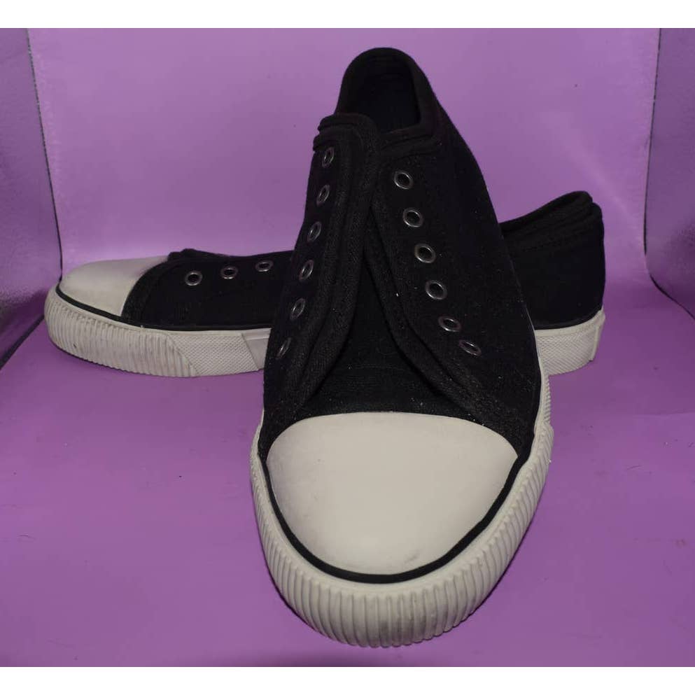 All Saints Black White Lace Up Sneakers Tennis Shoes - 11