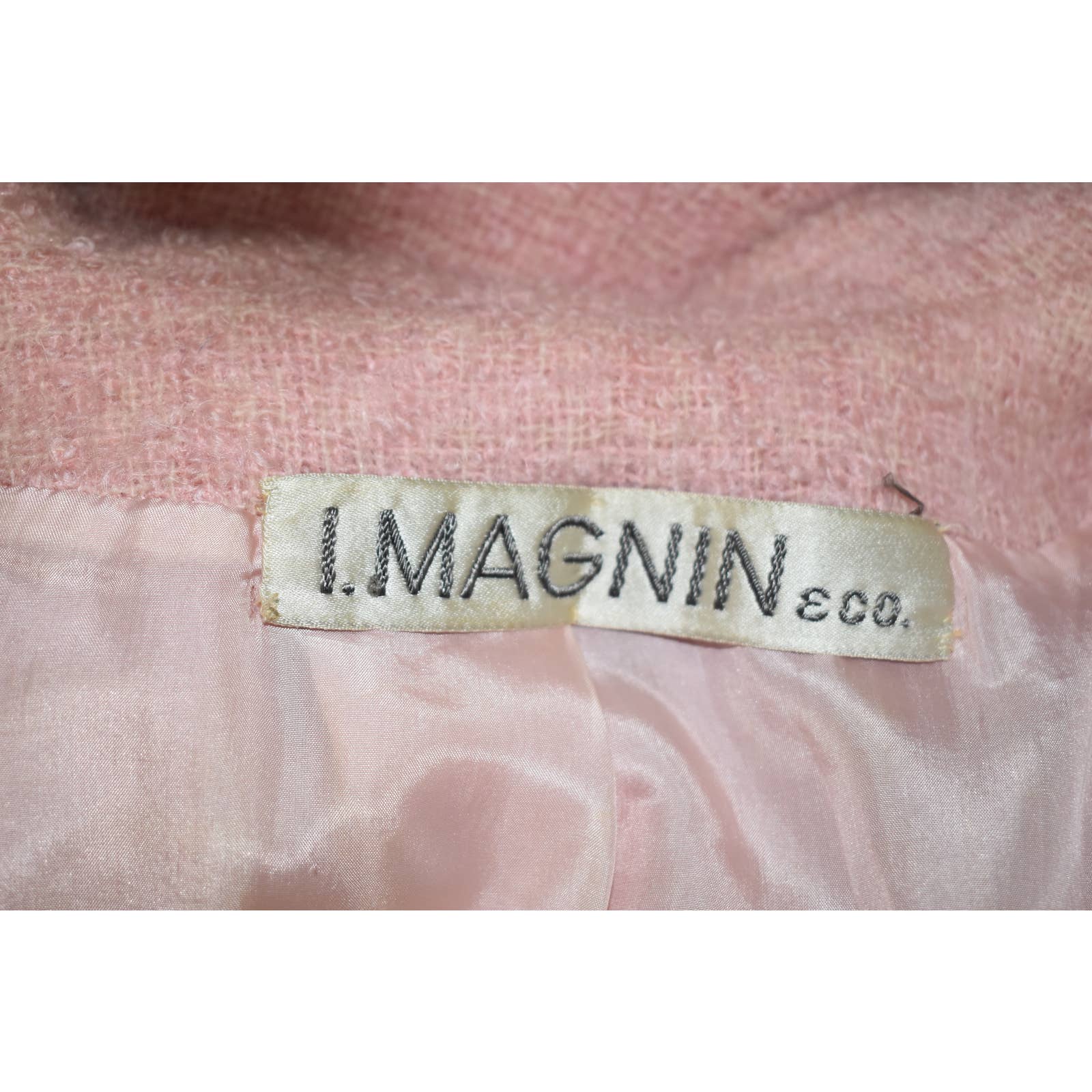Vintage I.Magnin & Co.. 1950's Pink Wool Blazer Zelinka & Matlick - M