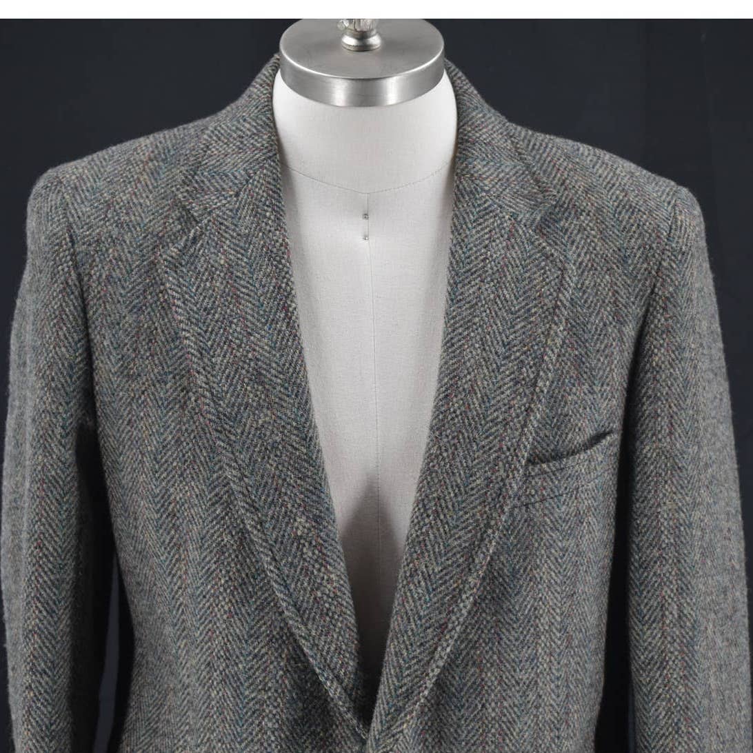 Vintage Harris Tweed 100% Pure Scottish Wool Blazer-40R