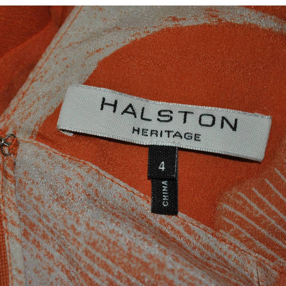 Halston Heritage Empire Scarf Hem Dress- 4