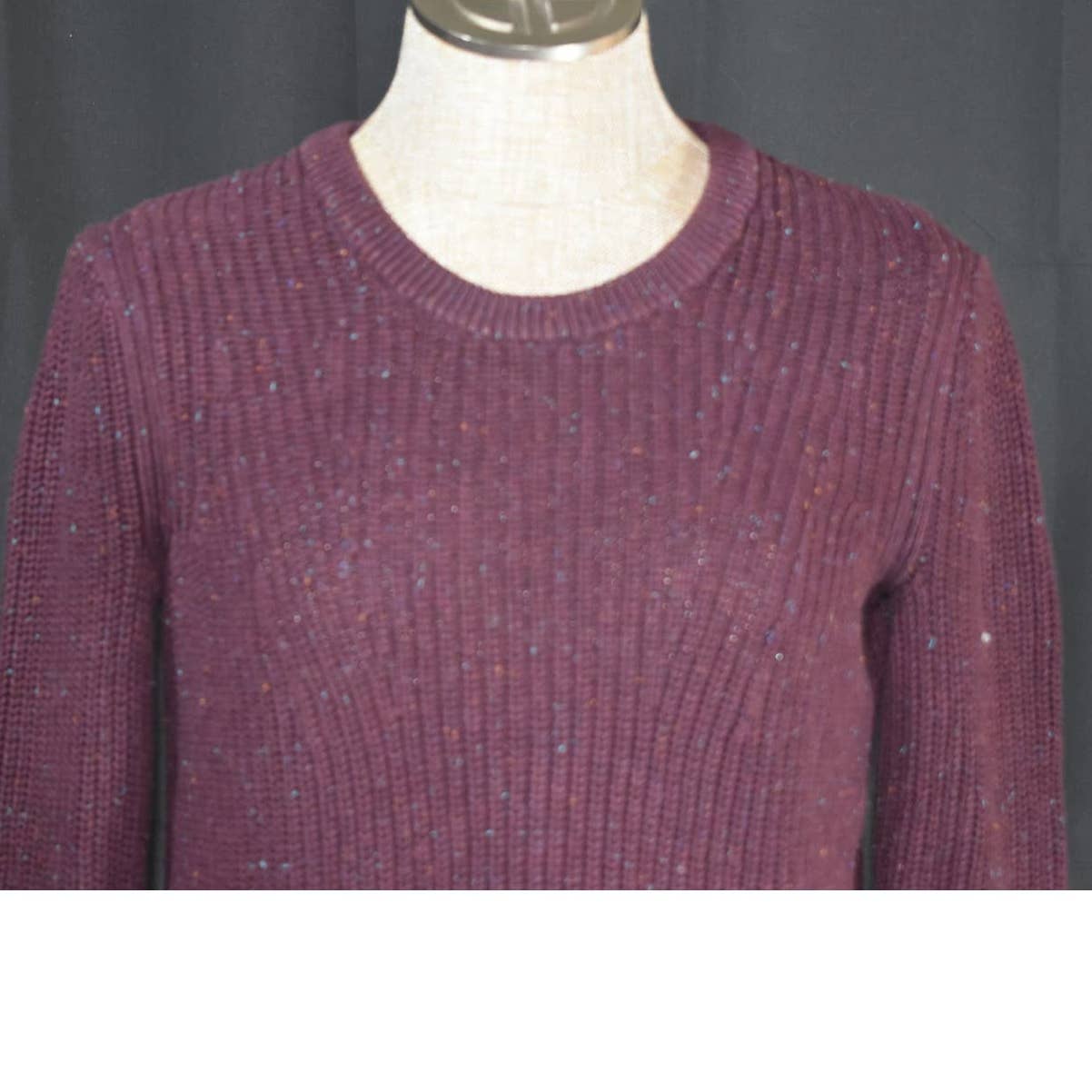 Rag & Bone Purple Speckled Crew Neck Sweater - XS