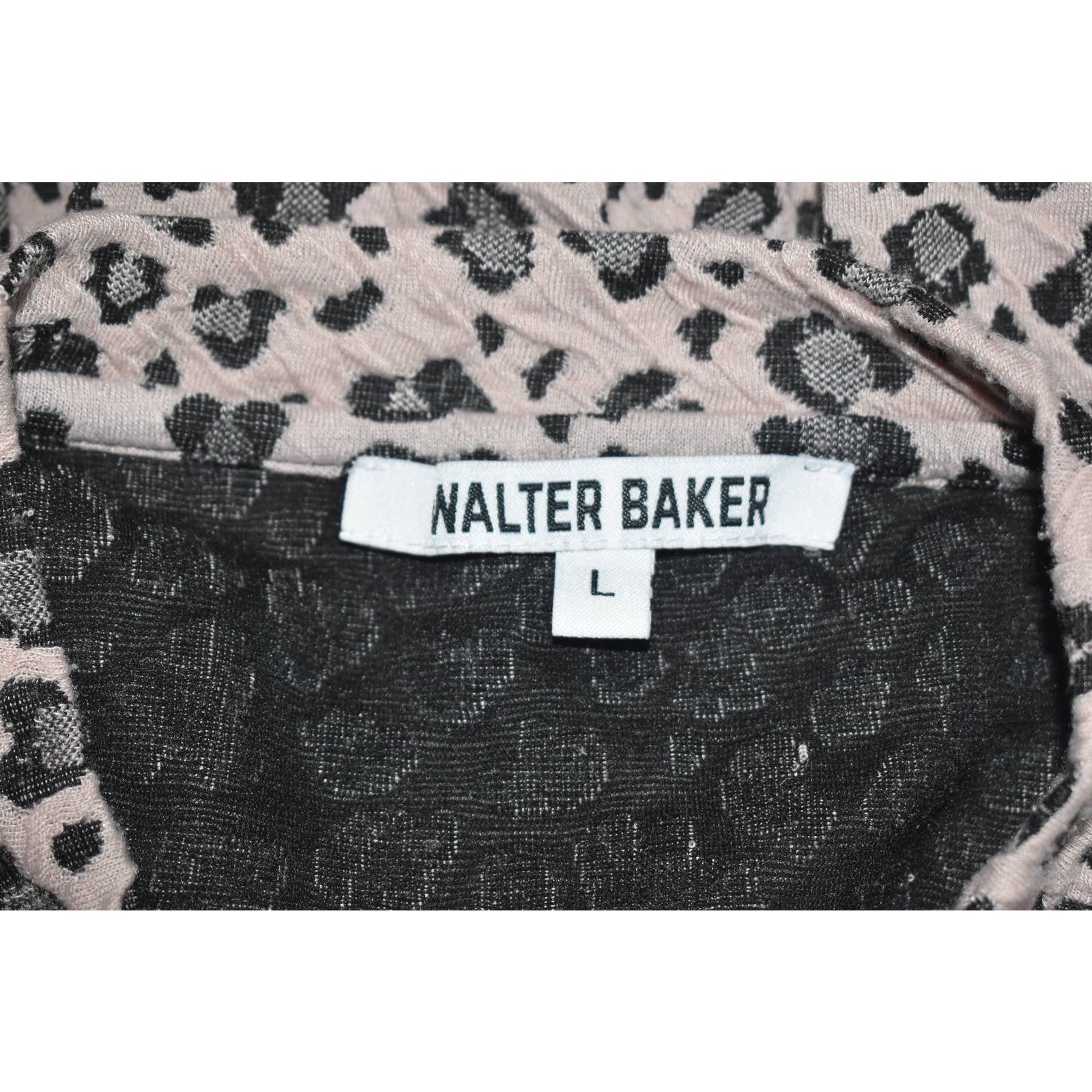Walter Baker Cheetah Print Brown Cropped Top - L