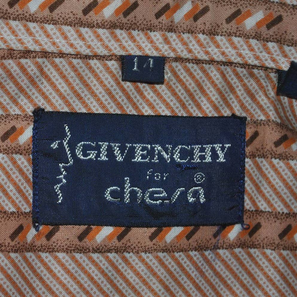 Vintage Givenchy for Chesa Patterned Button Up- S