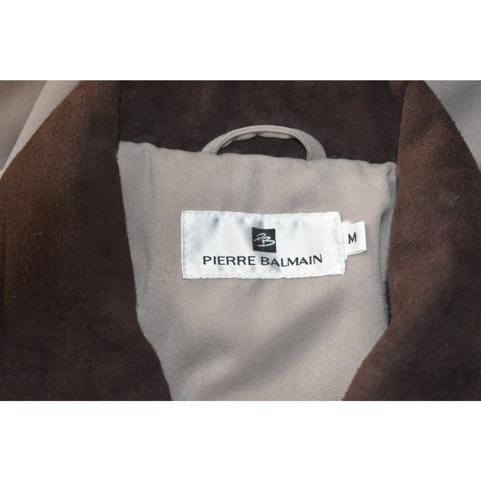 Vintage Pierre Balmain Tan Button Up Barn Coat - M