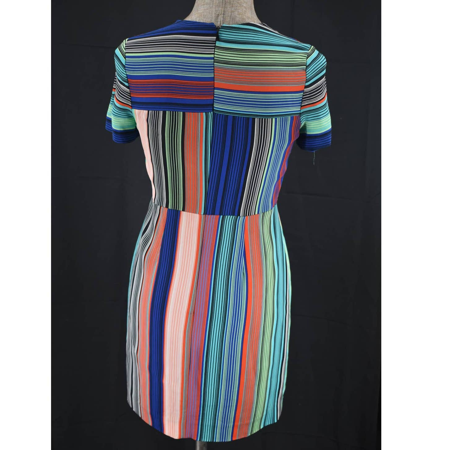 Vintage Diane Von Furstenberg Striped A Line Dress - 2