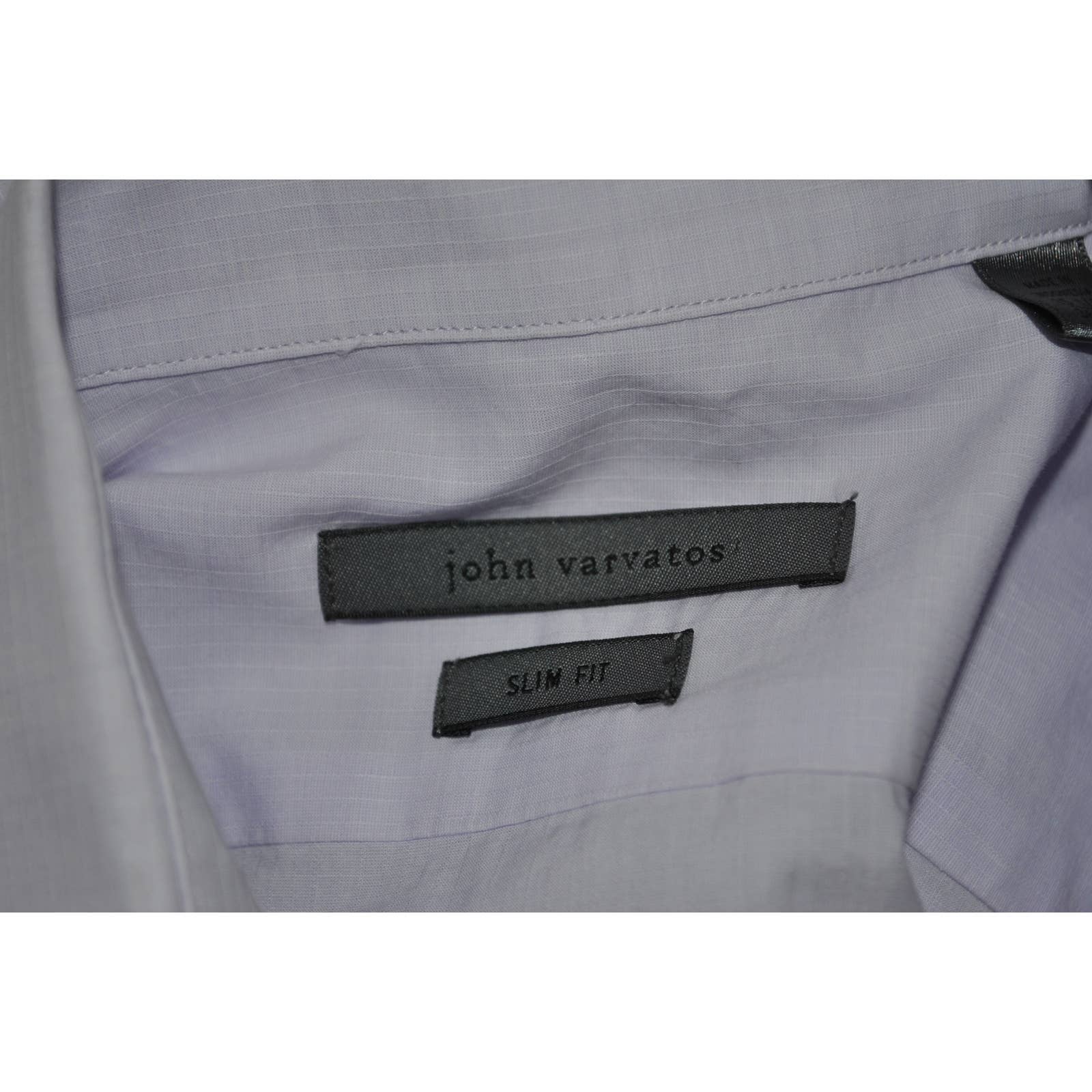 John Varvatos Purple White Check Slim Fit - 15.5 36/37