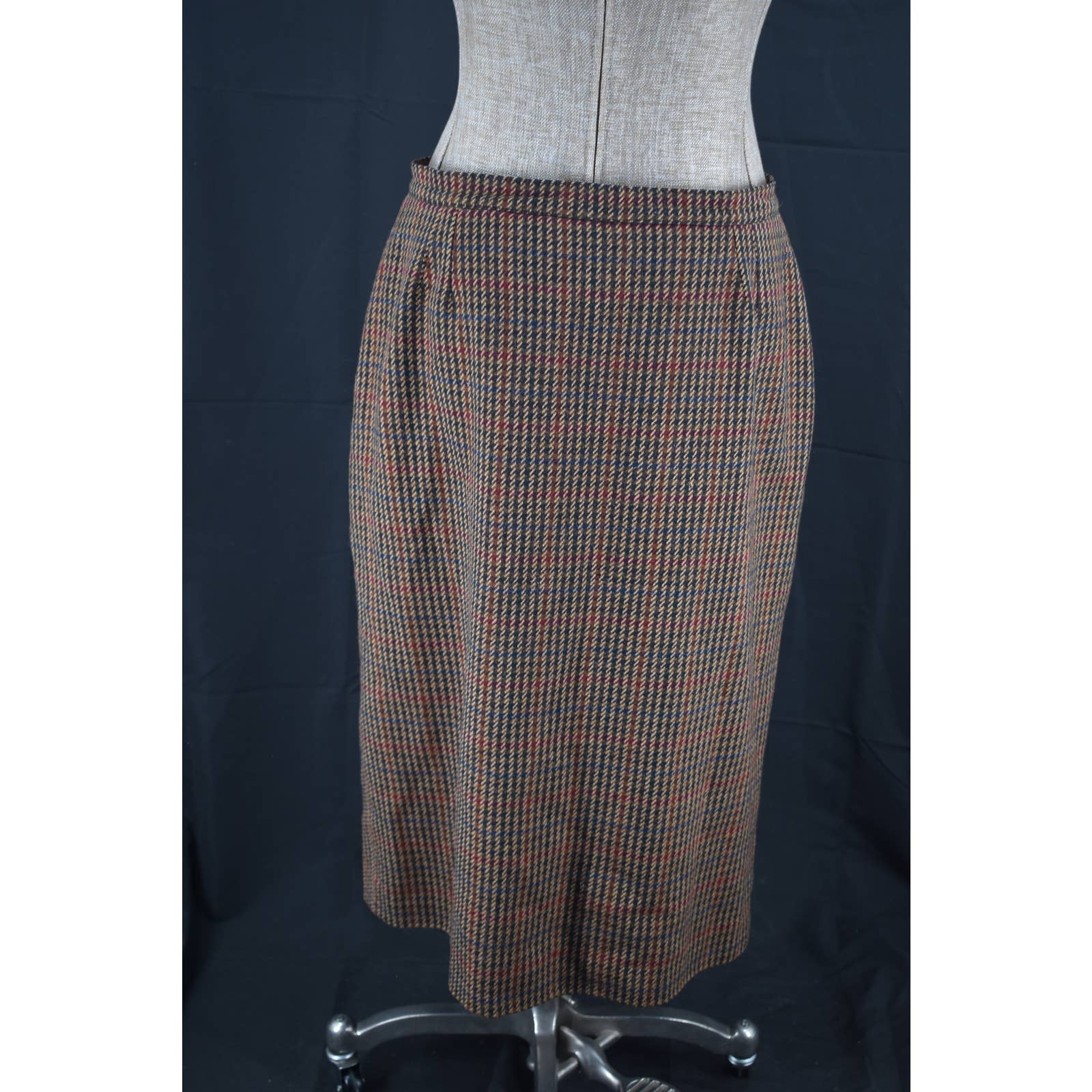 Vintage Jimmy Hourihan Wool Irish Tweed Skirt - 14