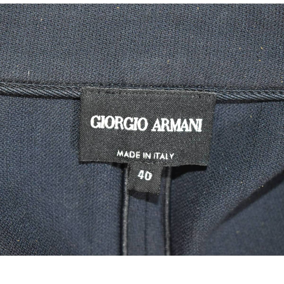 Giorgio Armani Black Crepe Unlined Blazer Jacket - 40 / 4