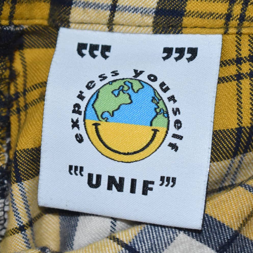 UNIF Yellow, White, and Black Plaid Pants- 26