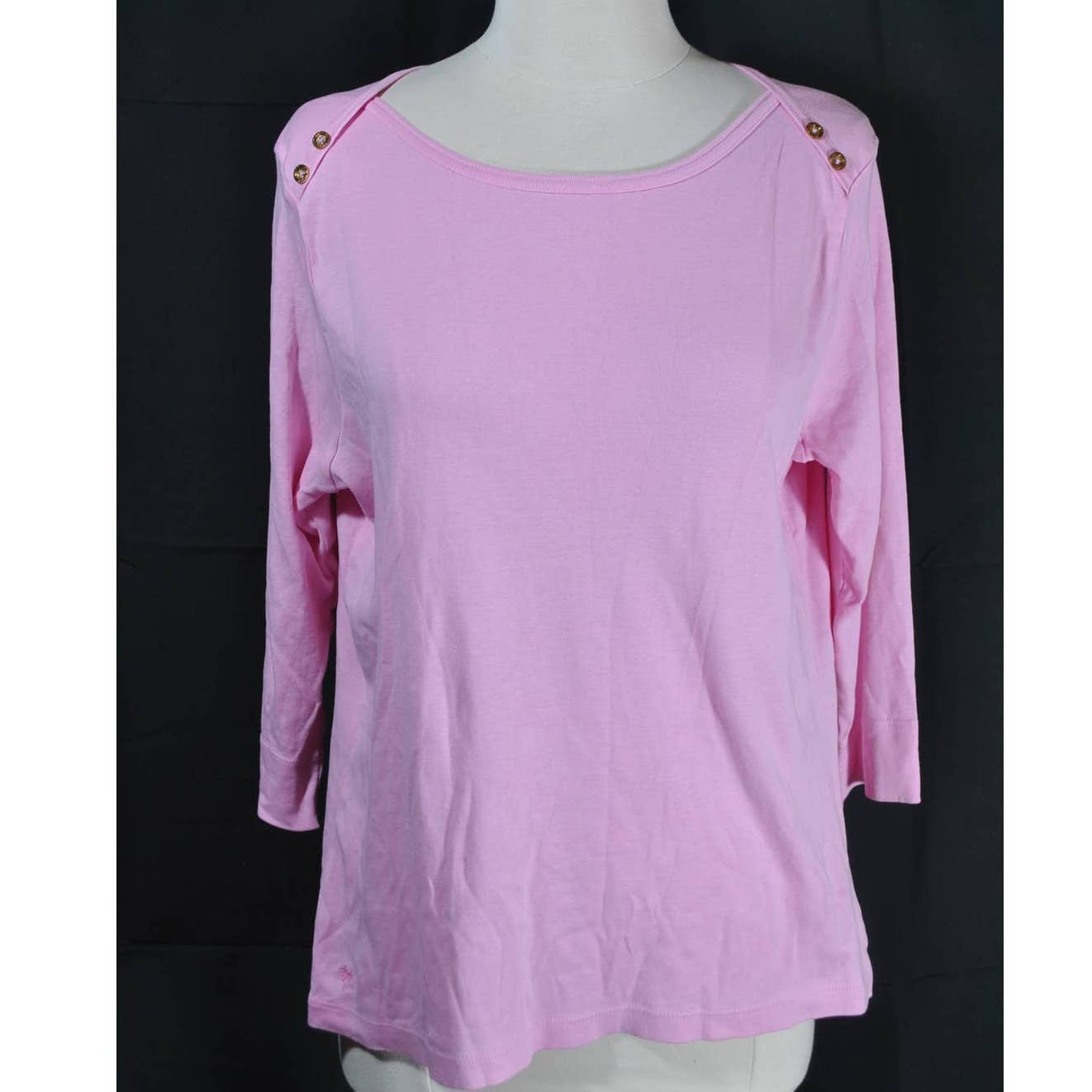 Lilly Pulitzer Pink 3/4 Sleeve Top - XL