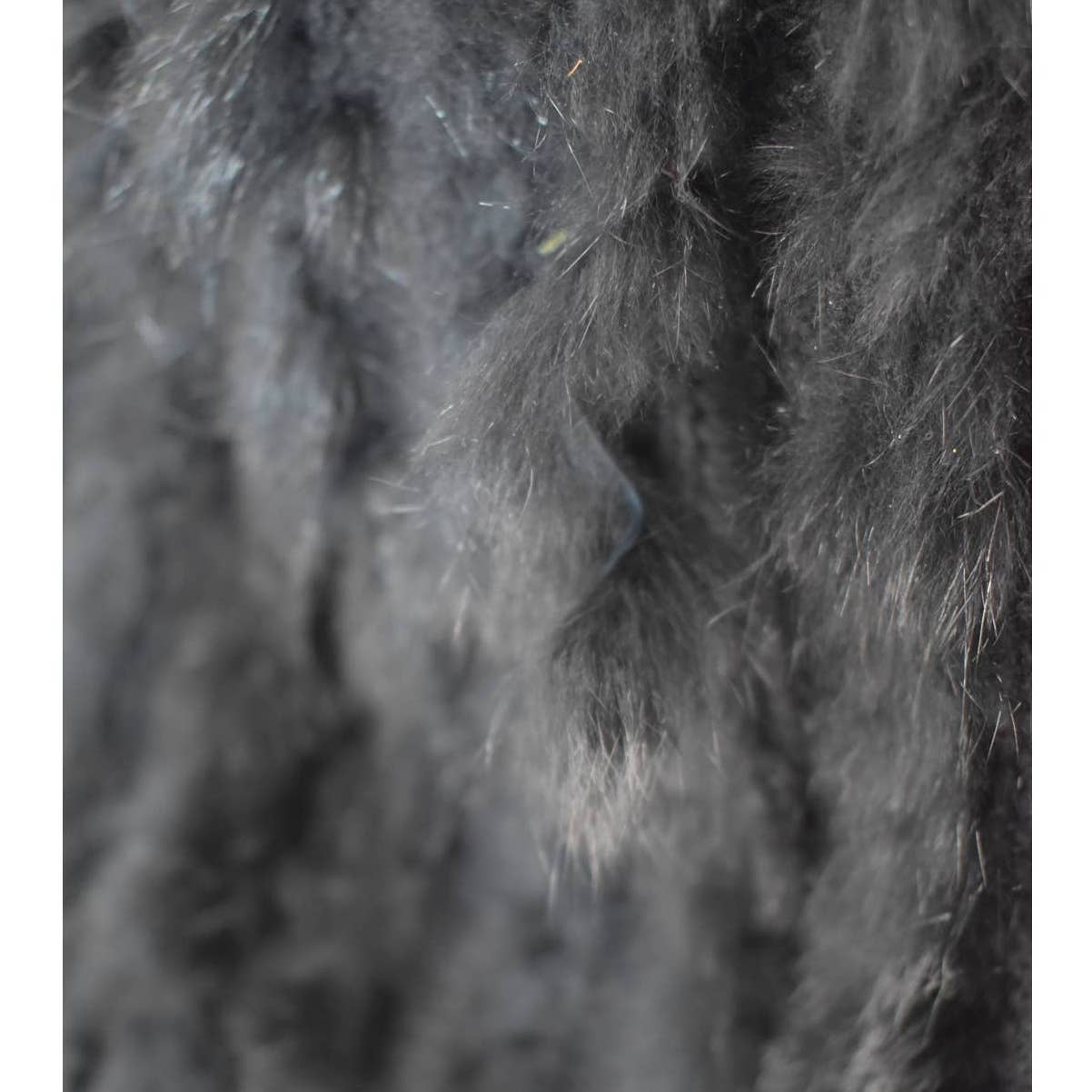 Marc by Marc Jacobs Real Rabbit Fur Black Vest- O/S